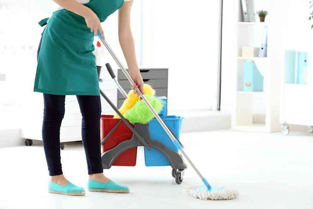limpiando la casa